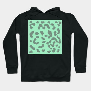 Mint Leopard Print Hoodie